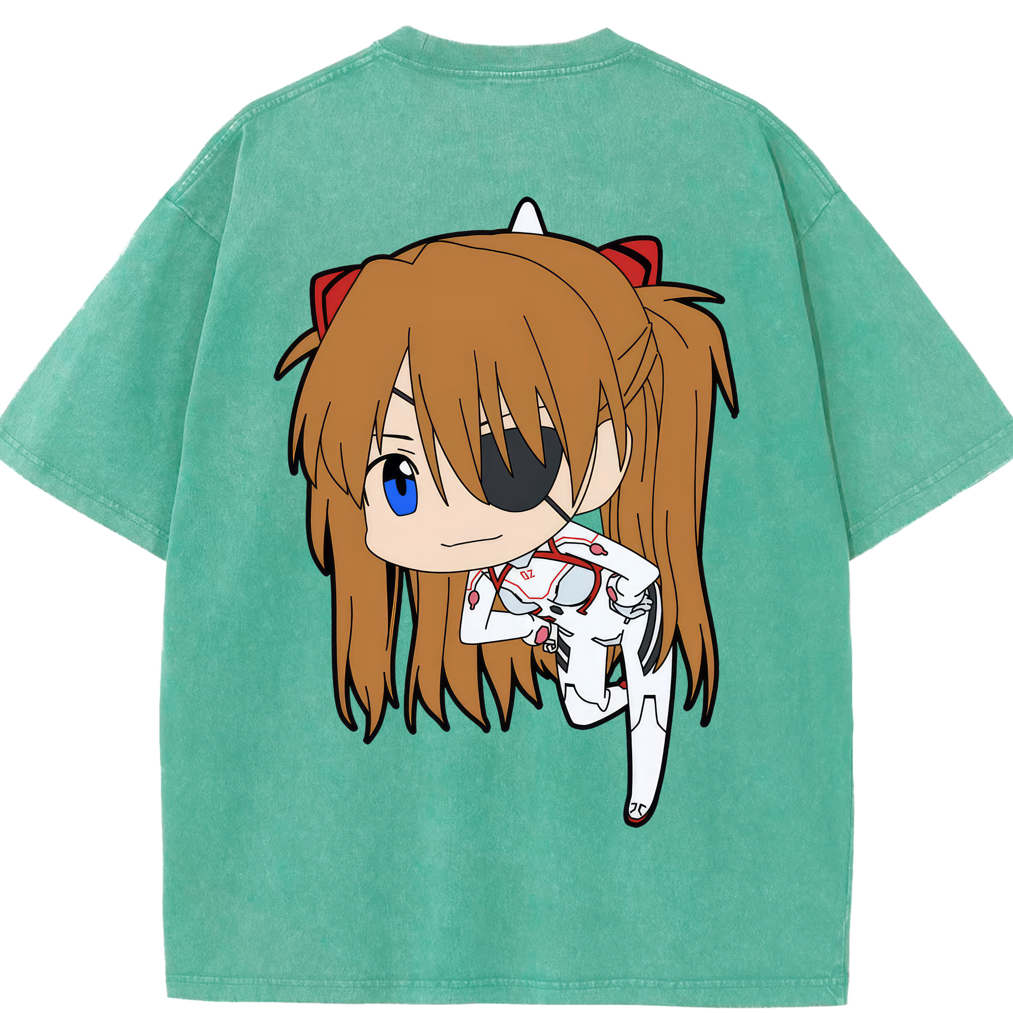 （画像用） EVA 新世紀エヴァンゲリオン 綿100% ヴィンテージ風 半袖Tシャツ（背面プリント）